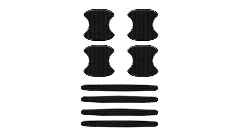 A view of all of the scratch protectors included in the set A view of all of the scratch protectors included in the set