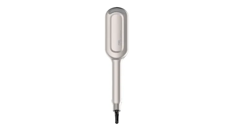 A TYMO curling iron with ergonomic cord A TYMO curling iron with ergonomic cord