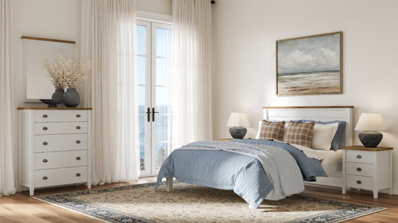 La Resta 4 Piece Queen Dresser and Mirror Bedroom Suite La Resta 4 Piece Queen Dresser and Mirror Bedroom Suite