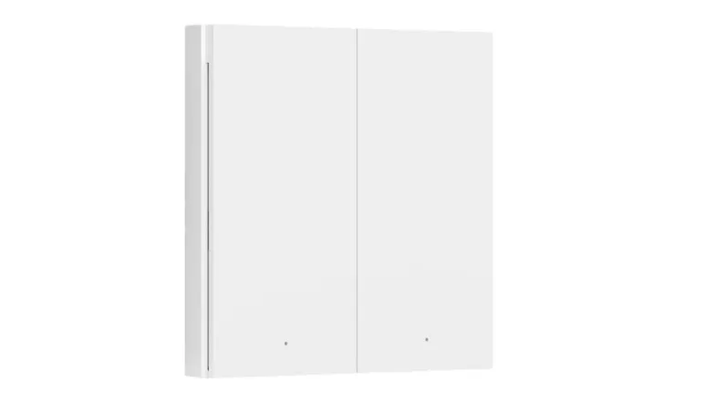 A front view of the Aqara wireless mini switch A front view of the Aqara wireless mini switch