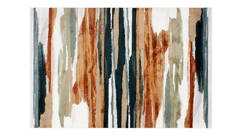 Havana Rug 160 x 230cm with a bold vertical abstract brushstroke pattern Havana Rug 160 x 230cm with a bold vertical abstract brushstroke pattern