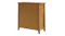 Rear angled view of a cabinet in Light Rimu finish showing plain back panel and wooden frame Rear angled view of a cabinet in Light Rimu finish showing plain back panel and wooden frame