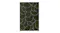 Full view of the olive rug displaying a repeating scalloped line pattern, creating layered curved shapes Full view of the olive rug displaying a repeating scalloped line pattern, creating layered curved shapes
