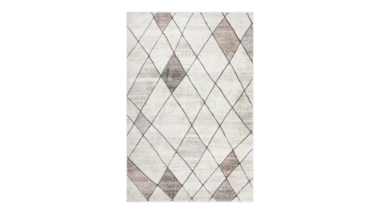 Top-down view of the floor rug with a rectangular shape Top-down view of the floor rug with a rectangular shape