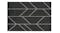 Contemporary Kingston rug, black with a bold white zigzag design Contemporary Kingston rug, black with a bold white zigzag design