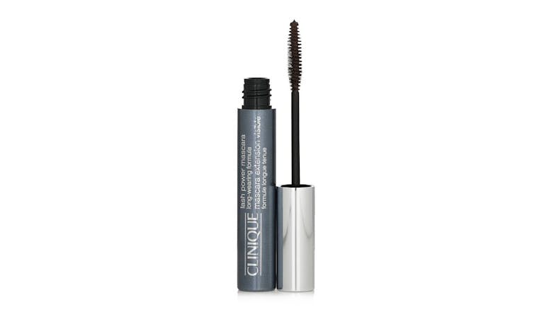Clinique Mascara in shade Dark Chocolate, shown with the wand removed from the tube Clinique Mascara in shade Dark Chocolate, shown with the wand removed from the tube