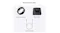 Image displaying box contents: Ultrahuman Ring Air, ring charger, and Type-C to Type-C cable Image displaying box contents: Ultrahuman Ring Air, ring charger, and Type-C to Type-C cable