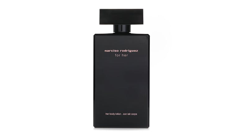 A front view of the Narciso Rodriguez For Her Body Lotion A front view of the Narciso Rodriguez For Her Body Lotion