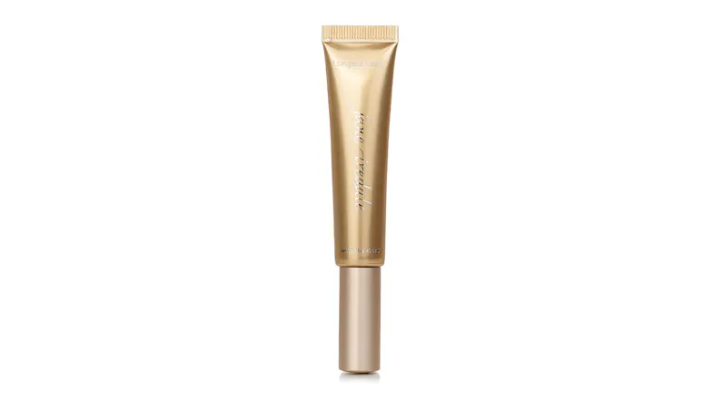 A sleek, gold squeeze tube of Jane Iredale Longest Lash mascara with a matching gold cap A sleek, gold squeeze tube of Jane Iredale Longest Lash mascara with a matching gold cap