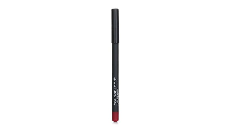 Youngblood lip liner pencil with black body and cap, featuring a mauve-coloured tip Youngblood lip liner pencil with black body and cap, featuring a mauve-coloured tip