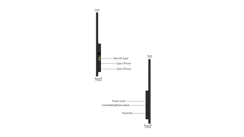 A graphic for the Lumiview T14 portable monitor highlighting its multipurpose function A graphic for the Lumiview T14 portable monitor highlighting its multipurpose function