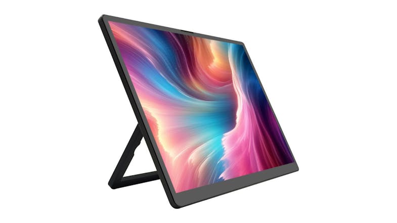 A right-angled view of the Lumiview T14 portable monitor A right-angled view of the Lumiview T14 portable monitor