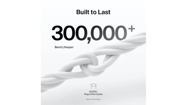 Belkin BoostCharge USB-C cable connected to laptop and phone Belkin BoostCharge USB-C cable connected to laptop and phone