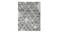 Detailed view of Sabrina Charcoal Rug featuring a raised diamond pattern on textured charcoal Detailed view of Sabrina Charcoal Rug featuring a raised diamond pattern on textured charcoal