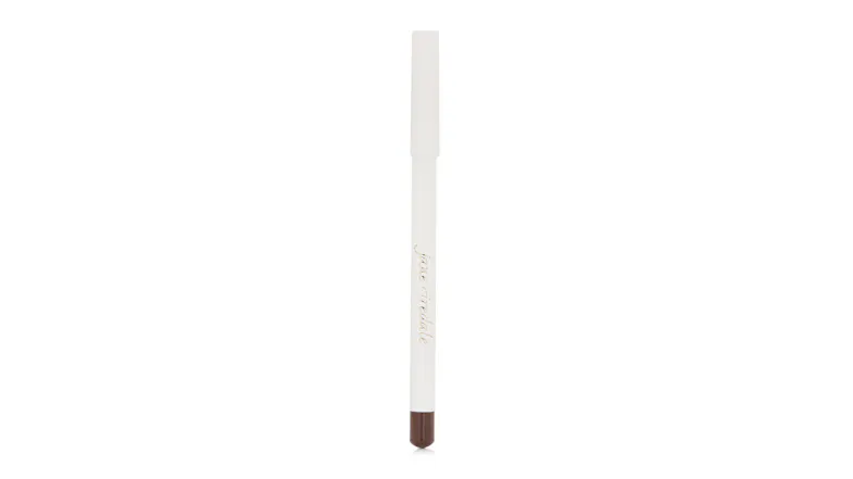 Front view of a Jane Iredale eye pencil featuring a white cap and body Front view of a Jane Iredale eye pencil featuring a white cap and body