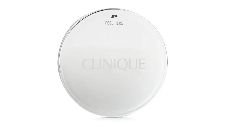 A close-up top view of a face powder's compact lid A close-up top view of a face powder's compact lid