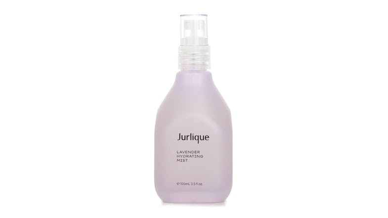 Light purple Jurlique Lavender Hydrating Mist bottle with a frosted finish and clear spray cap Light purple Jurlique Lavender Hydrating Mist bottle with a frosted finish and clear spray cap