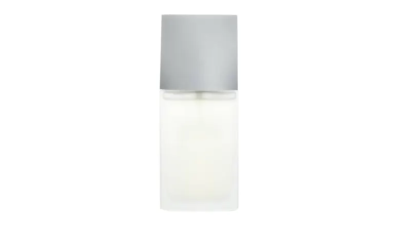 Rear view of Issey Miyake L’Eau d’Issey Pour Homme Eau De Toilette Spray showing the frosted glass bottle Rear view of Issey Miyake L’Eau d’Issey Pour Homme Eau De Toilette Spray showing the frosted glass bottle