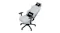 A right-side reclined gaming chair with its head and back rest A right-side reclined gaming chair with its head and back rest