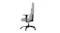 A side view of a black ergonomic gaming chair with a headrest pillow attached A side view of a black ergonomic gaming chair with a headrest pillow attached