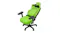 A right view of a cyber green gaming chair showcasing its headrest cushion A right view of a cyber green gaming chair showcasing its headrest cushion