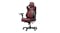 A left side view of an ergonomic fabric gaming chair A left side view of an ergonomic fabric gaming chair