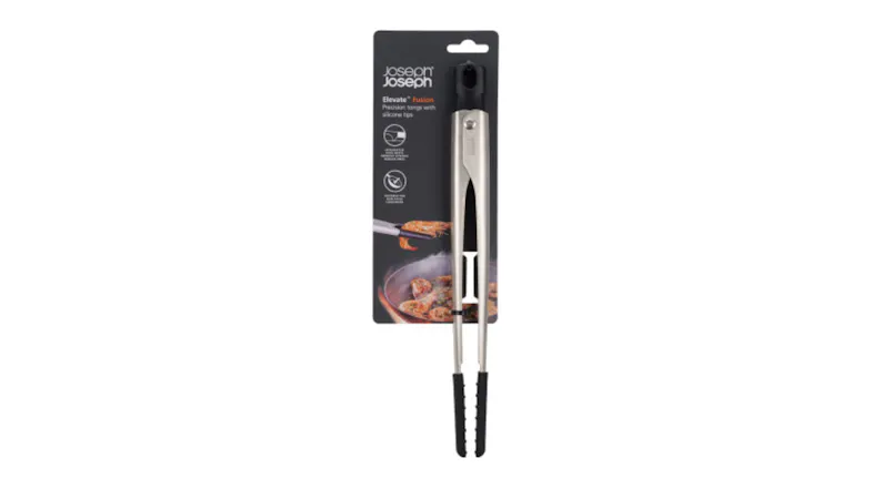Joseph Joseph Elevate Fusion silicone-tipped tongs in the packaging Joseph Joseph Elevate Fusion silicone-tipped tongs in the packaging