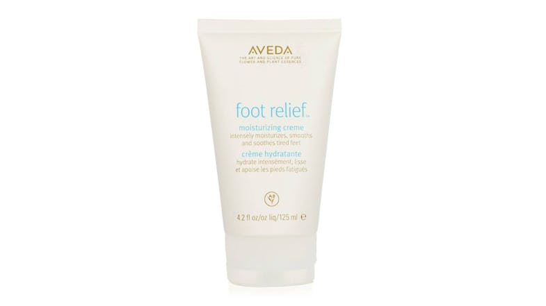 Front view of Aveda Foot Relief moisturising cream in a 125ml (4.2oz) tube Front view of Aveda Foot Relief moisturising cream in a 125ml (4.2oz) tube