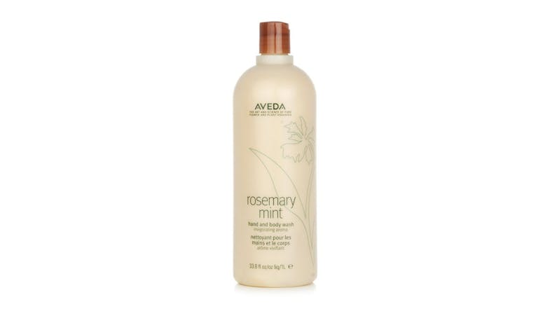 Aveda Rosemary Mint Hand & Body Wash in a beige 1-litre bottle Aveda Rosemary Mint Hand & Body Wash in a beige 1-litre bottle
