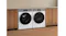 A side view of the dryer positioned beside its compatible washer in a laundry room A side view of the dryer positioned beside its compatible washer in a laundry room