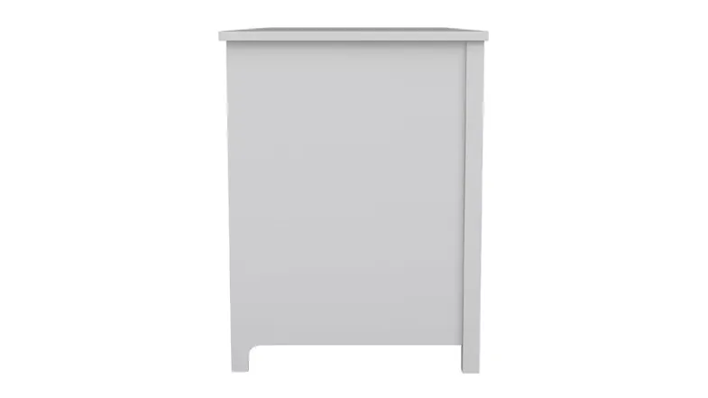 Angled view of the TSB Living home office desk with cabinet Angled view of the TSB Living home office desk with cabinet