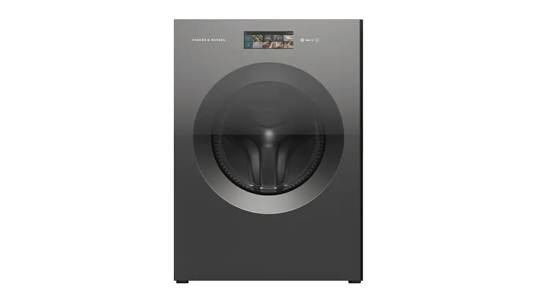 Front view of the minimalist Fisher & Paykel Series 11 12kg Front Loader Smart Washing Machine Front view of the minimalist Fisher & Paykel Series 11 12kg Front Loader Smart Washing Machine