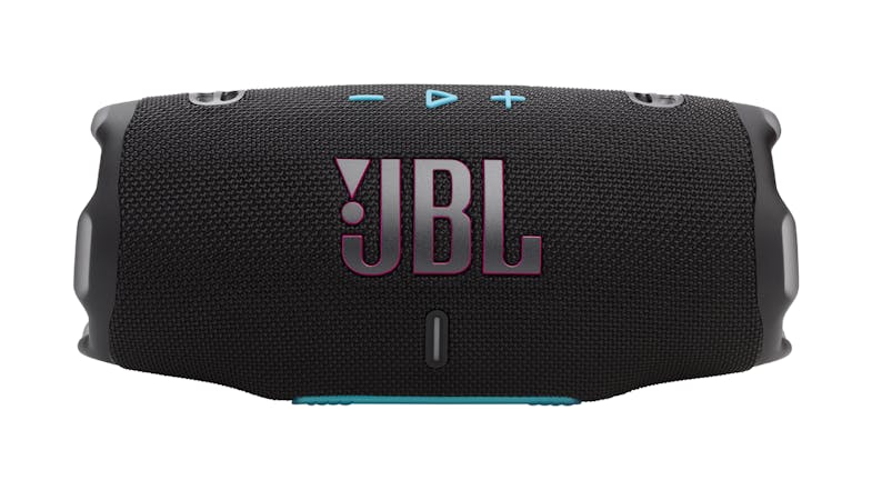 A full view of the JBL Charge 6 Portable Bluetooth Speaker A full view of the JBL Charge 6 Portable Bluetooth Speaker