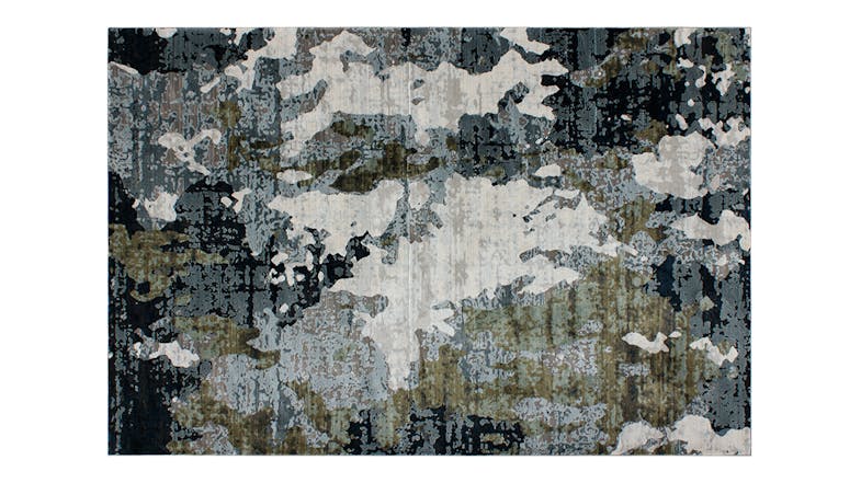 Emery Rug 160 x 230cm in a stylish ink/olive colour Emery Rug 160 x 230cm in a stylish ink/olive colour