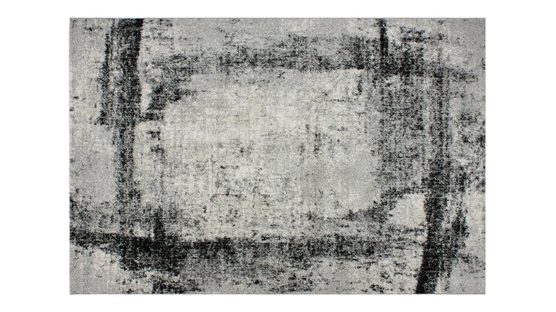 Quinn Rug 160 x 230cm in a stylish ivory/black colour Quinn Rug 160 x 230cm in a stylish ivory/black colour