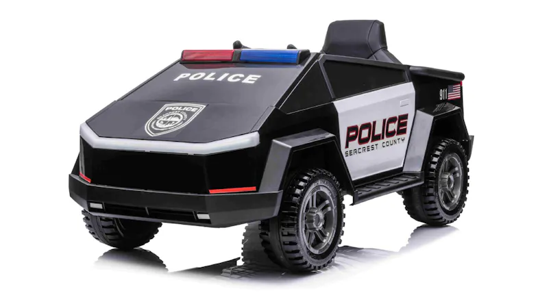 A left-facing angled view of the toy car A left-facing angled view of the toy car
