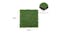 Square 30cm artificial grass tile with close-up showing 2cm grass and 0.5cm base Square 30cm artificial grass tile with close-up showing 2cm grass and 0.5cm base