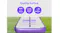 A purple inflatable gymnastics mat highlighting its quality surface A purple inflatable gymnastics mat highlighting its quality surface