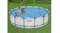 A view of a family enjoying the pool outdoors A view of a family enjoying the pool outdoors