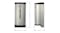 Soap dispenser front and side view with labelled dimensions Soap dispenser front and side view with labelled dimensions