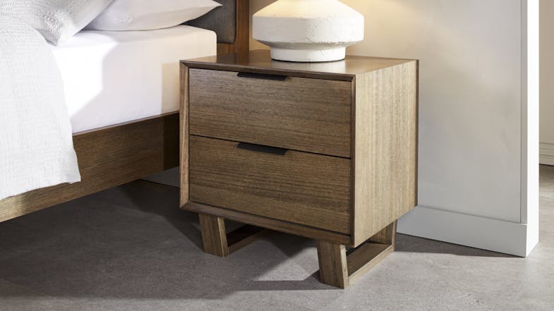 A view of the Whitehaven 2 Drawer Bedside Table A view of the Whitehaven 2 Drawer Bedside Table