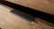 A close up view of the bedside table's drawer handle A close up view of the bedside table's drawer handle
