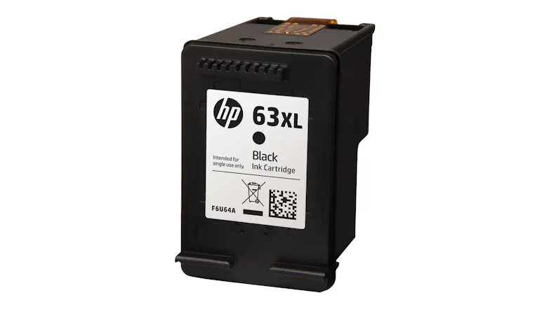 Front view of the HP 63XL Ink Cartridge Front view of the HP 63XL Ink Cartridge