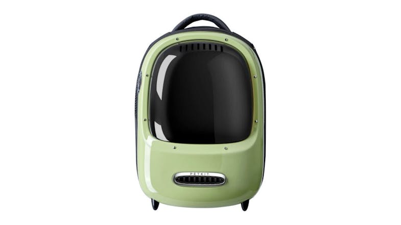 A front view of a PetKit EverTravel Pet Backpack Carrier in green colour A front view of a PetKit EverTravel Pet Backpack Carrier in green colour