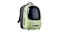 A right-angled view of a pet backpack carrier A right-angled view of a pet backpack carrier