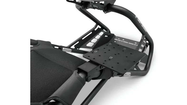The Playseat Trophy gearshift and handbrake holder installed on a Playseat Trophy racing seat frame The Playseat Trophy gearshift and handbrake holder installed on a Playseat Trophy racing seat frame