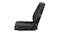 A left side angle of a black tractor seat in black colour A left side angle of a black tractor seat in black colour