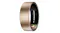 Side perspective of a smart ring with a glossy exterior and illuminated sensors inside Side perspective of a smart ring with a glossy exterior and illuminated sensors inside