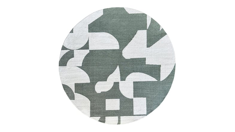 A view of the round rug A view of the round rug