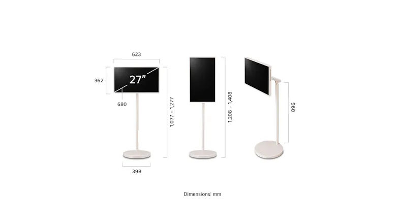 An infographic that explain the unit's product dimensions An infographic that explain the unit's product dimensions